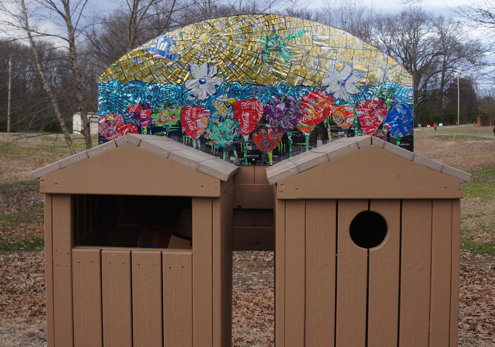 Playground mural promotes recycling